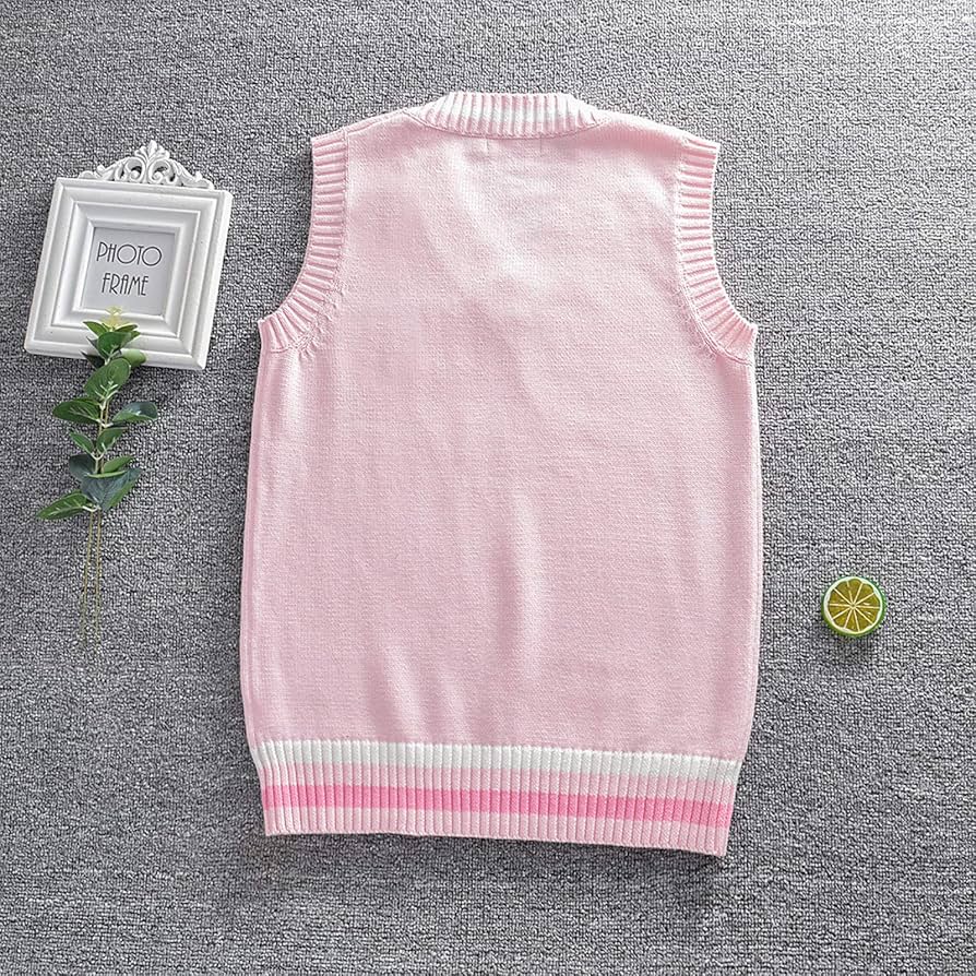 新品未使用archivio ピンク セーター 38号 ウサギ刺繍 Amazon.co.jp: ニットベストセーターベストウサギ刺繍
